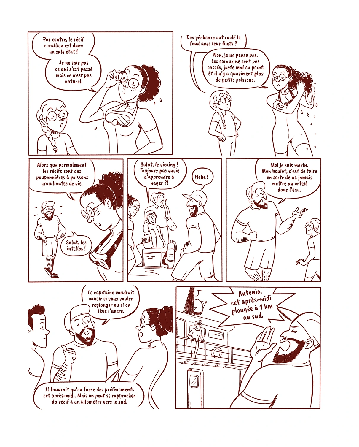 L'Éléphant Junior page drawn by Ornella Centineo
