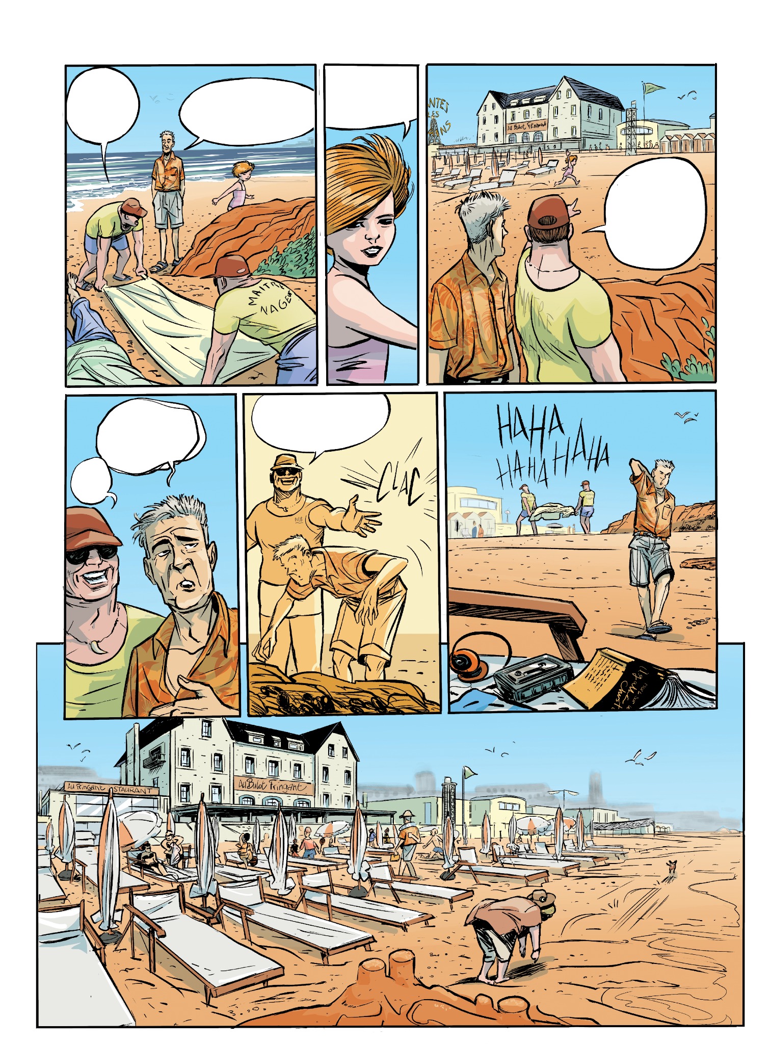 Makma Studio coloring sample, beach scene